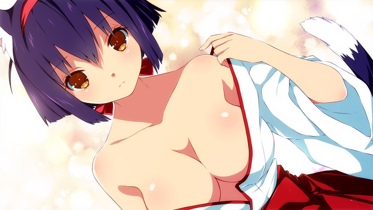 Arte da capa para o jogo Sakura Shrine Girls com tradução completa para Português (PT-BR).